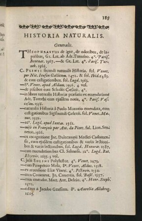 189-208, Historia Naturalis.
