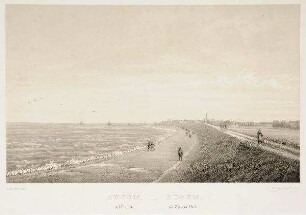 Büsum, ved Flodtid. - Büsum, zur Zeit der Fluth.