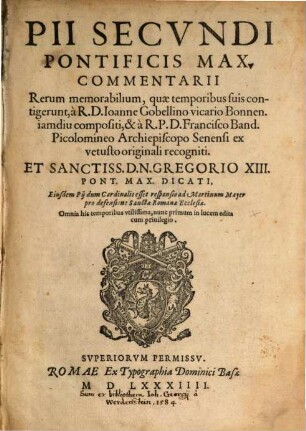 Commentarii rerum memorabilium