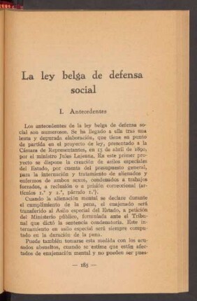 I. Antecedentes