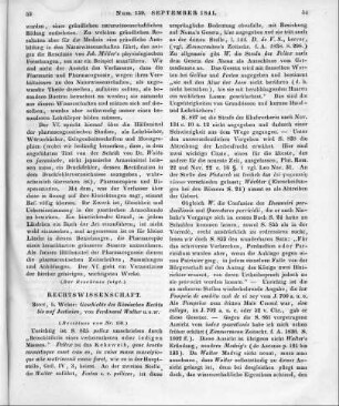 Walter, F.: Geschichte des Römischen Rechts bis auf Justinian. Bonn: Weber 1840 (Beschluss von Nr. 158.)