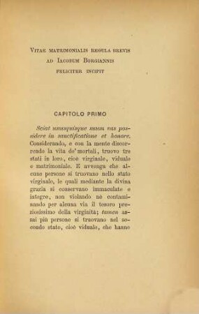 Regole della vita matrimoniale