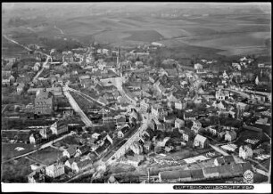 Wilsdruff, Stadtansicht : Wilsdruff. Stadtansicht. Luftbildschrägaufnahme