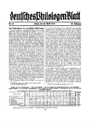 Zur Studiendauer der preußischen Philologen