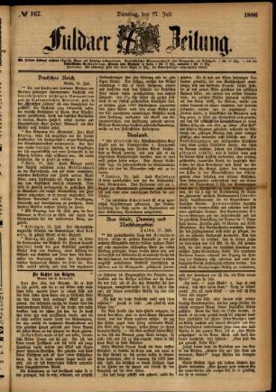 Ausgabe vom Dienstag, den 27. Juli 1886.
