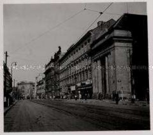 Das hunderttürmige Prag, Am Graben, Blick aufs Deutsche Haus