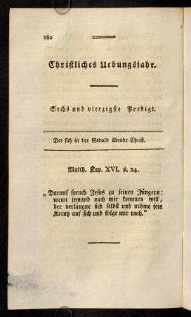182-195, Sechs und vierzigste Predigt.