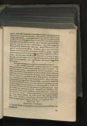 Sectio III. Exhibens Axiomata