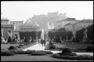 Salzburg: Mirabell Garten mit Hohensalzburg