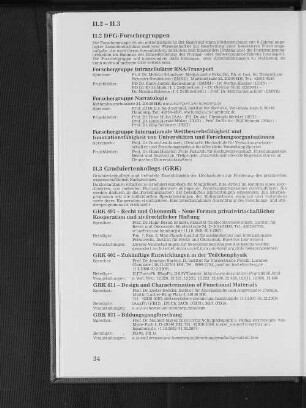II.3 Graduiertenkollegs (GRK)