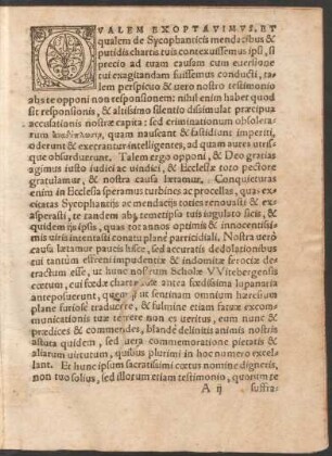 Qualem Exoptavimus, Et qualem de Sycophanticis mandacibus ...