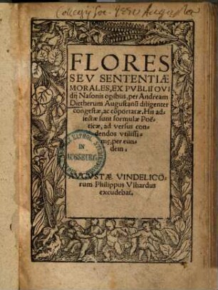 Flores seu sententiae morales