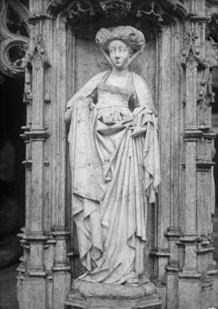 Grabdenkmal des Philibert des Schönen, Herzog von Savoyen,Tumba, Ostseite: Heiligenfigur