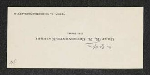 Brief von Richard Nicolaus von Coudenhove-Kalergi und Ida von Coudenhove-Kalergi an Gerhart Hauptmann