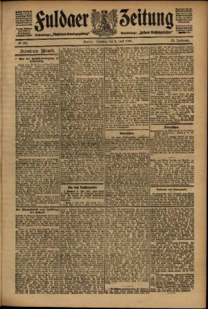 Zweite Ausgabe vom Dienstag, den 07. Juli 1908.