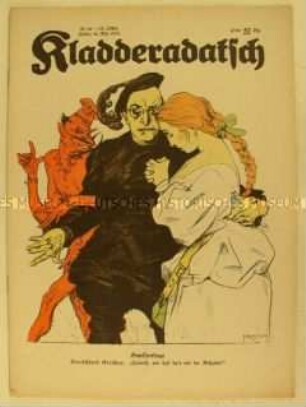 Satirezeitschrift "Kladderadatsch" u.a. zur Genfer Abrüstungskonferenz