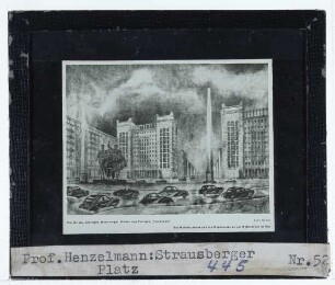 Berlin, Stalinallee (heute Karl-Marx-Allee) : Projekt, Entwurf
