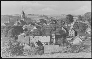 Roßwein. Blick von der Wunderburg auf Roßwein