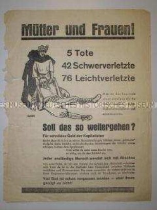 Illustriertes Propagandaflugblatt der SPD zur Reichstagswahl 1932