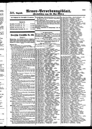 511.Ausgabe. Montag, 31. Mai 1915