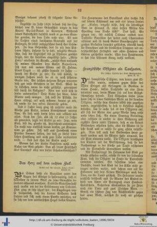 Französische Offiziere als Taufpaten.