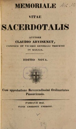 Memoriale vitae sacerdotalis