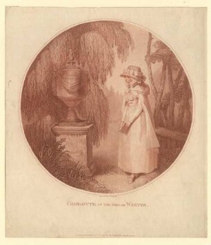 "Charlotte at the tomb of Werter". Lotte an Werthers Grab