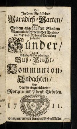 1-96, Buß-Beicht- und Communion-Andachten