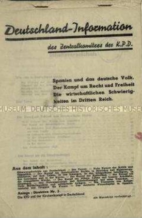 Deutschland-Information Jg. 1937