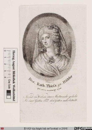 Bildnis Dorothea Catharina Thiess, geb. Hübbe