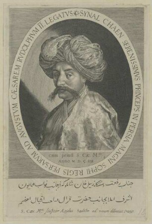 Bildnis des persischen Gesandten Zejnal Khan