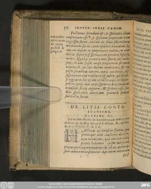 De Litis Contestatione, Titulus XI.