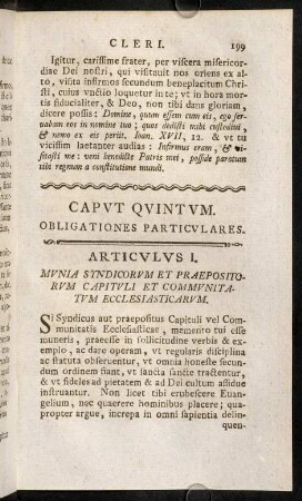 199-215, Caput Quintum.