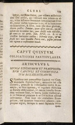 199-215, Caput Quintum.