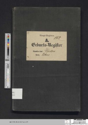 Geburtsregister Kliestow 1884