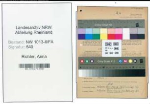 Entnazifizierung Anna Richter , geb. 16.08.1909 ()