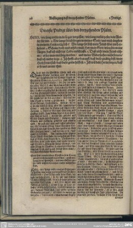 Die Predigten über den dreyzehenden Psalm