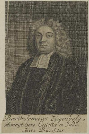 Bildnis des Bartholomaeus Ziegenbalg