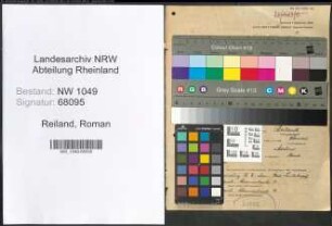 Entnazifizierung Roman Reiland , geb. 04.03.1910 (Angestellter)