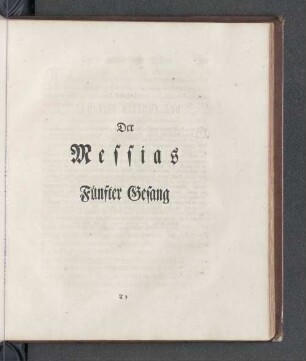 Der Messias Fünfter Gesang