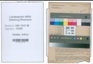 Entnazifizierung Arthur Geisler , geb. 18.06.1909 (Polizeibeamter)