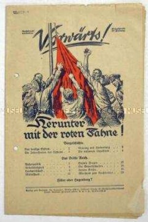 Propagandaschrift der DNVP zu den Wahlkämpfen 1932