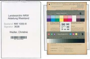 Entnazifizierung Christine Wedler , geb. 11.07.1896 (Geschaeftsfuehrerin)
