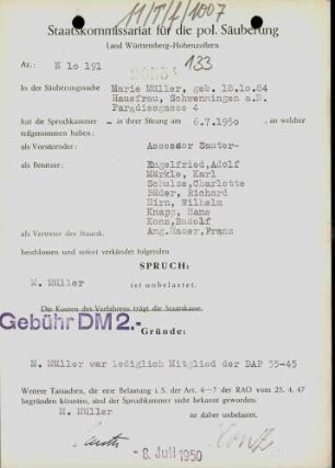 Müller, Marie
