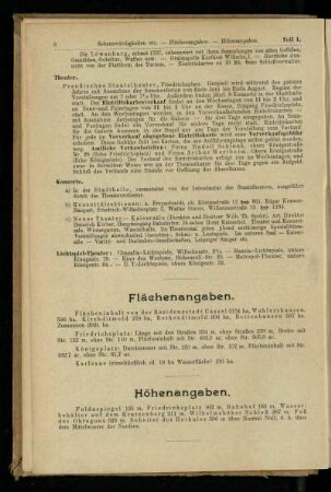Flächenangaben