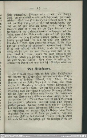 Der Leinsamen