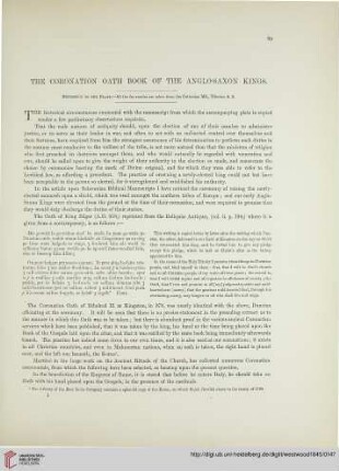 The Coronation Oath Book of the anglo-saxon kings