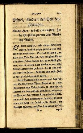 Mittel, Kindern den Geiz beyzubringen.