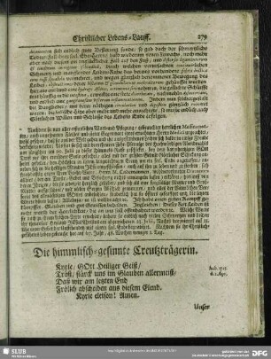 Die himmlisch-gesinnte Creutzträgerin