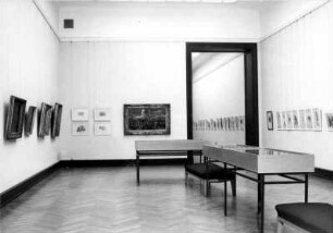 Blick in die Ausstellung "Adolph Menzel - Gemälde und Zeichnungen" vom 04. Juli 1980 - 02. Nov. 1980 in der Nationalgalerie